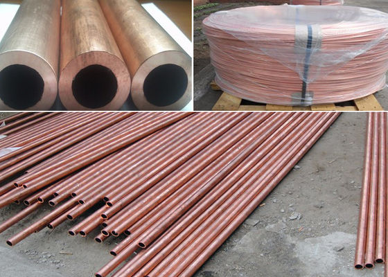 さまざまなサイズのまっすぐなASTMの標準的なC12200銅の管の管