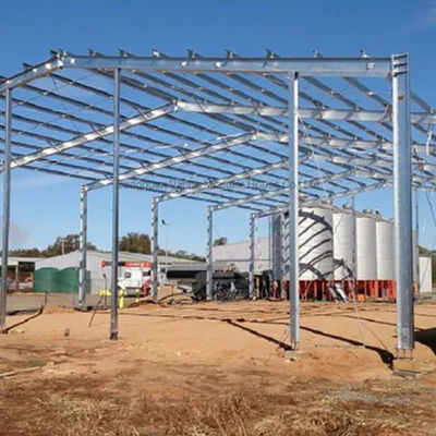 農場の貯蔵Q345の鋼鉄構造の倉庫