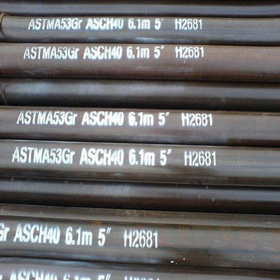 Astm A53の合金の継ぎ目が無い鋼管の円形25mm Od