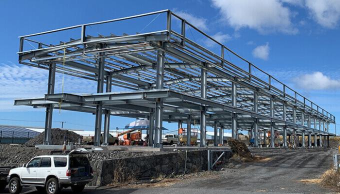 2021ハワイの新式の金属の建物の鉄骨構造の倉庫の/Hangarの鉄骨構造の建物