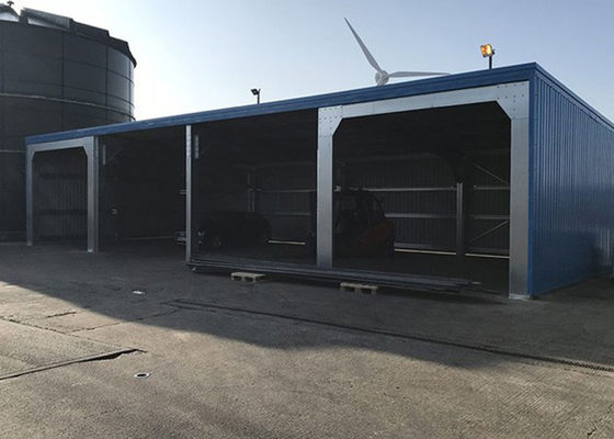 100x60x8波形の鋼鉄屋根を付けるシートが付いているプレハブの倉庫の建物